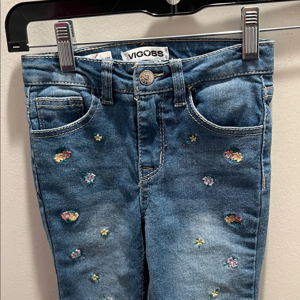 Zunie Blue Denim Jeans with Embroidery - Picture 6 of 8
